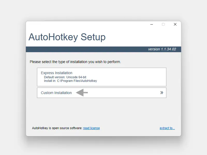 AutoHotkey_Setup_에서_Custom_Installation_으로_설치_시작