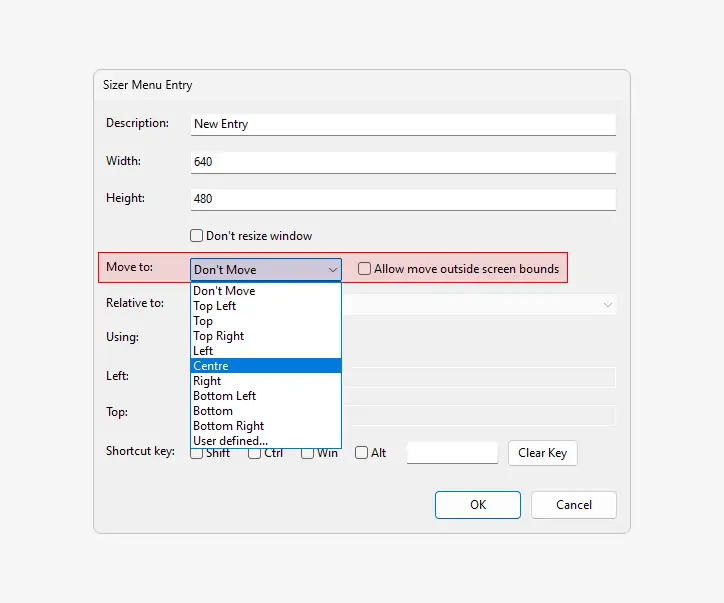 Sizer 사용법 - 윈도우 창 크기 위치 조절 프로그램 - EZis